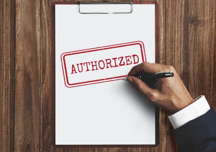 prior authorization authorized allowance permission permit approve