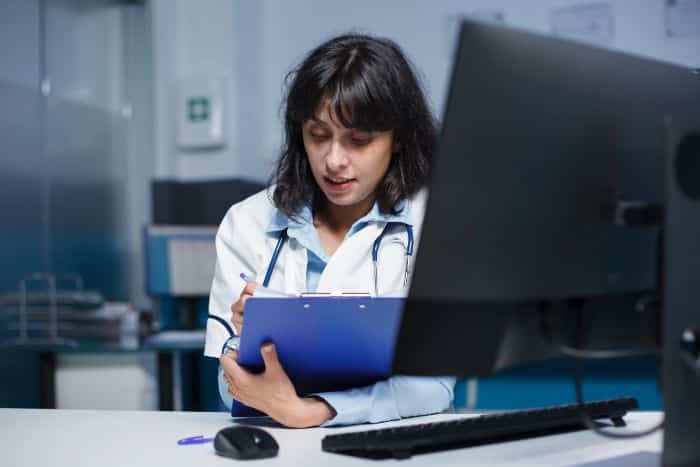 considering the expenses of preapproval services busy nurse on monitor