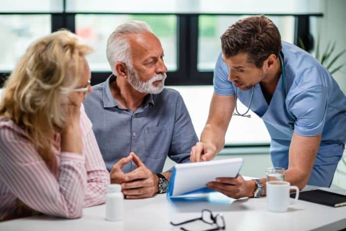 precertification services for private practices doctor discussing wtih their patient