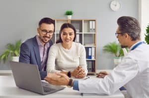 prior authorization and healthcare access doctor explaining to the patient