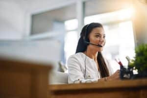 efficient and compassionate virtual medical receptionists happy VA working