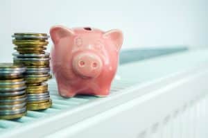 patient contentment with virtual medical receptionists coins and piggy bank