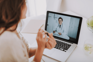 patient happiness through virtual medical receptionist, patient video call to the doctor