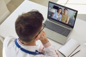 tools and technologies for virtual medical receptionists, doctor video calling patient