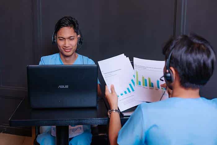 va holding statistics paper for virtual receptionist healthcare